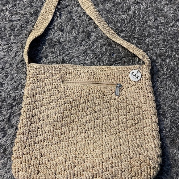 the SAK crochets tan shoulder bag - Picture 1 of 6